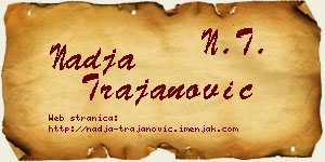 Nadja Trajanović vizit kartica
